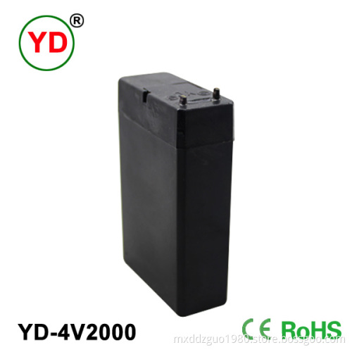 Maintenance Free 4V2ah Sealed Lead Acid Battery for Light